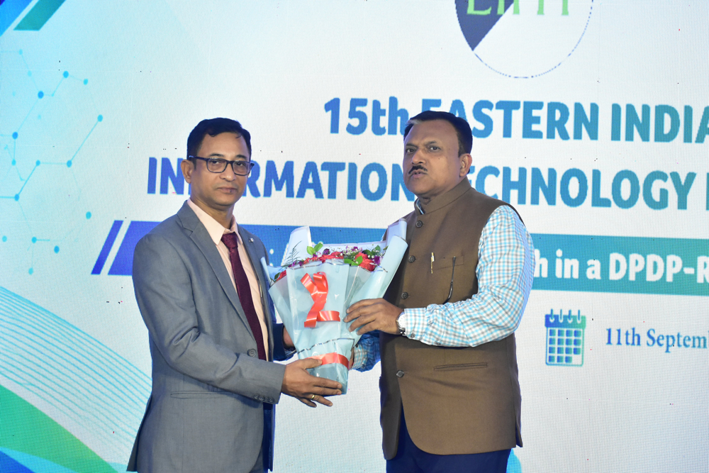 Welcoming  Mr. Manjit Nayak,  Director – STPI, MeitY, Government of India, Kolkata