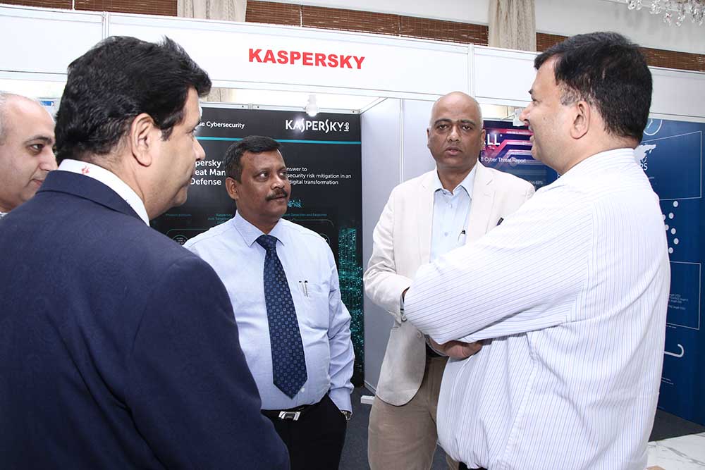 Chatting in the Exhibition Lounge with all Dignitaries at 16th IT FORUM 2018
