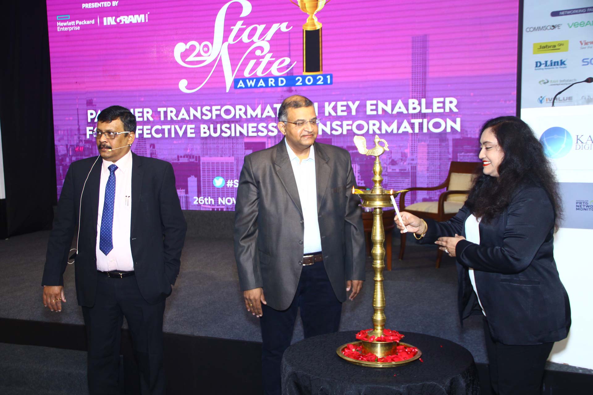 Lamp Light Ceremony at 20th Star Nite Awards 2021  
