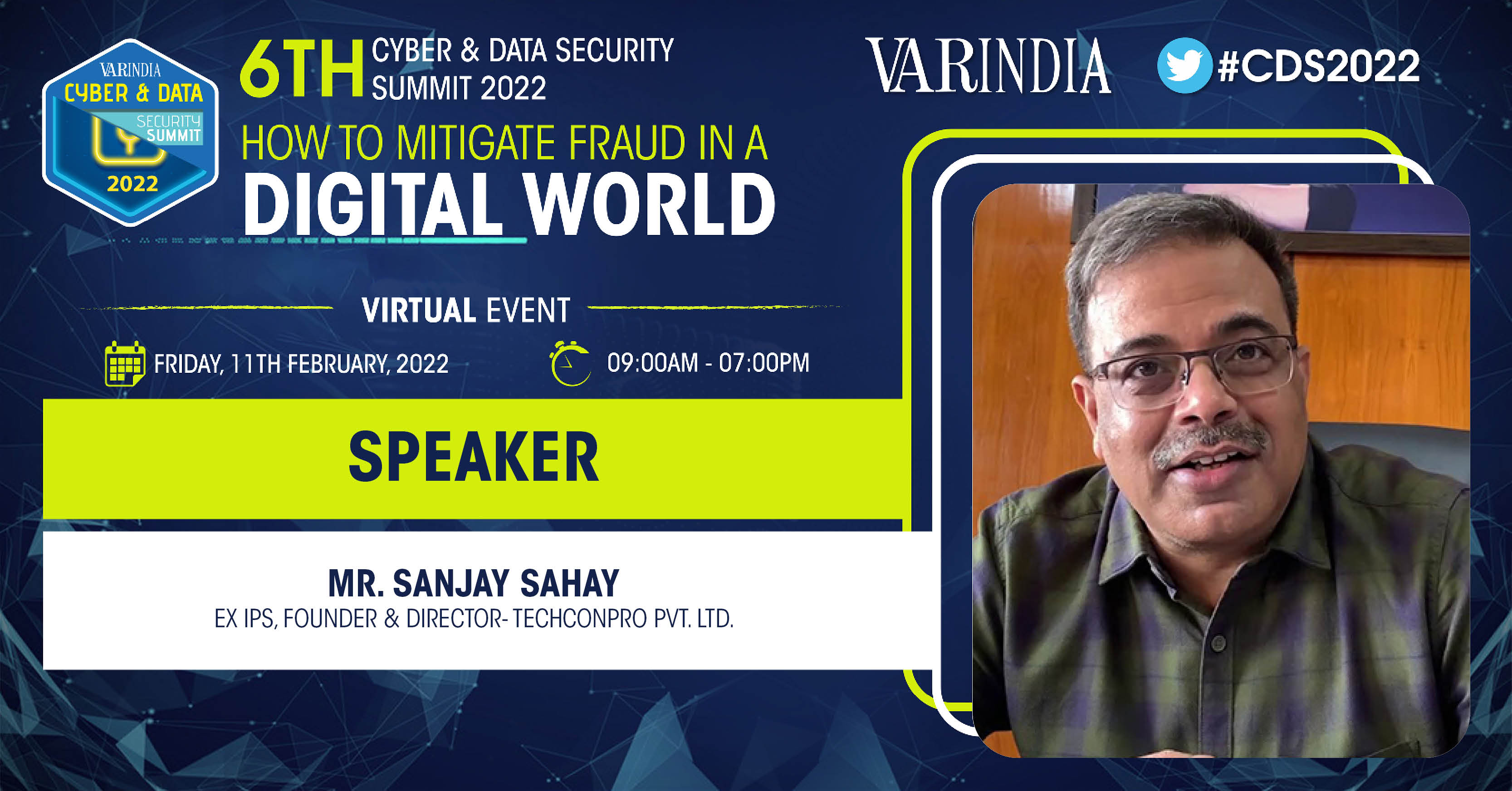 Welcome address by Mr. Sanjay Sahay, Ex IPS, Founder & Director- TechConPro Pvt Ltd.