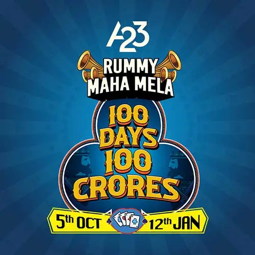 A23 Offers â‚¹100 Crore Prize Pool in India's Biggest Rummy Festival