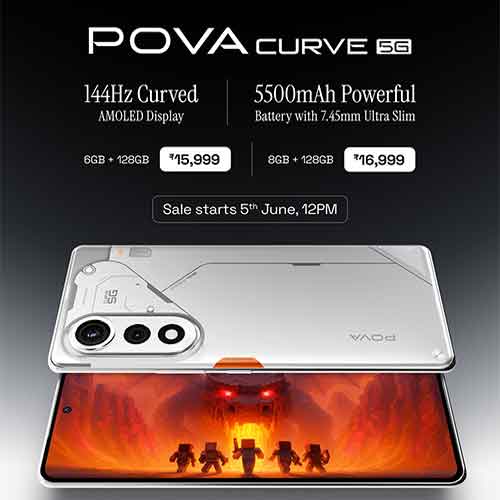 Tecno unveils Pova Curve 5G smartphone in India, starting at Rs 15,999