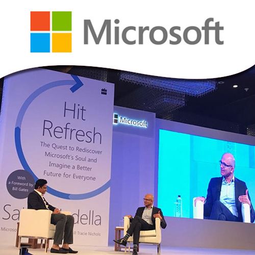 Microsoft CEO Nadella shares Hit Refreshâ€™ moments with Anil Kumble