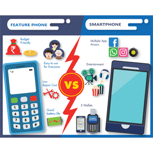 Feature phones competing neck to neck with Smartphones Â 