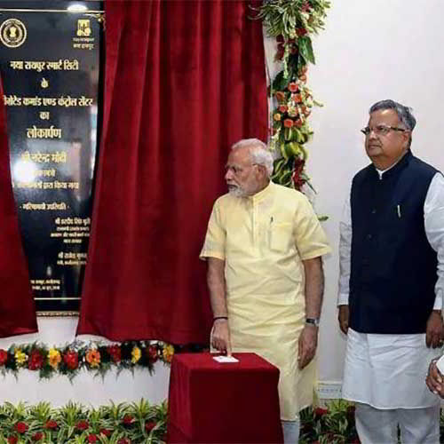 PM inaugurates Greenfield smart city, Naya Raipur