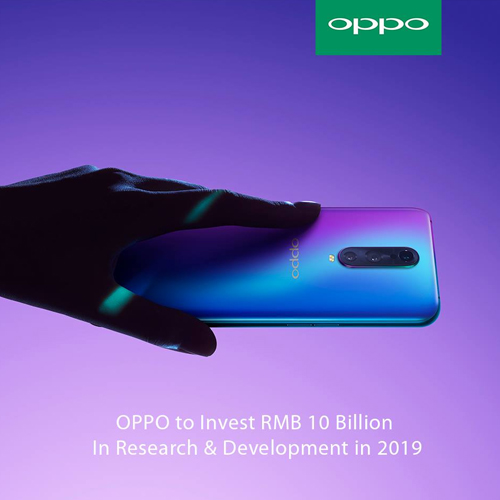 OPPO announces an investment of RMB10 Billion in R&D in 2019