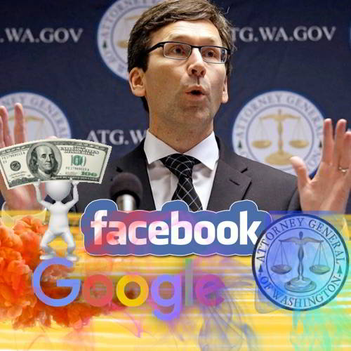 Google to pay $217,000 and Facebook $238,000 for Washington state violation