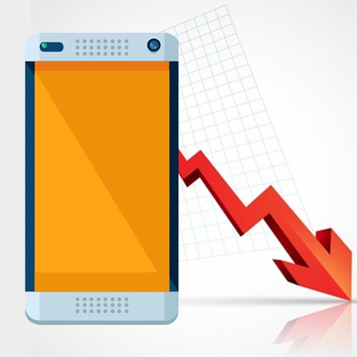 Global Smartphone shipments decline for six quarters in a row : IDC