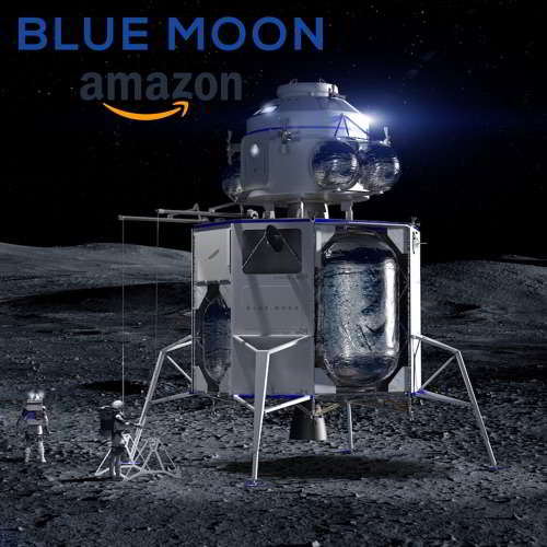 Lunar Lander Project  - Blue Moon  Unveiled by Amazon CEO Jeff Bezos : Here is Details