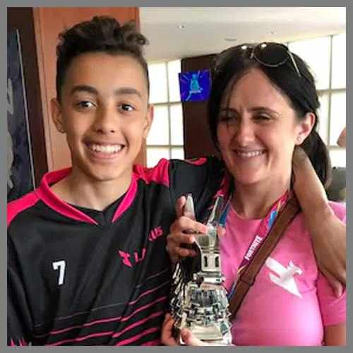 Jaden Ashman, 15, won Â£1m at Fortnite tournament
