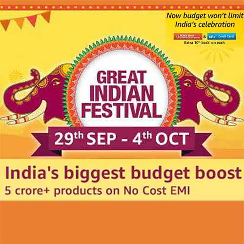 Amazon.in Great Indian Festival :Biggest Celebration Ever Yet
