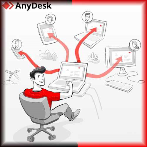 AnyDesk software gives remote desktop control for computers & extensive home office support