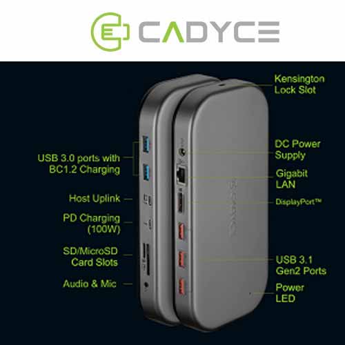 CADYCE Unveils Thunderboltâ„¢ 3 Line of Docking Stations