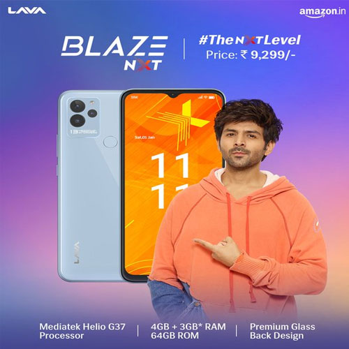 Lava unveils Blaze NXT with an octa-core MediaTek Helio G37 chipset