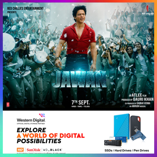 Western Digital Collaborates with â€˜Jawanâ€™ as the Official Digital Storage Partner