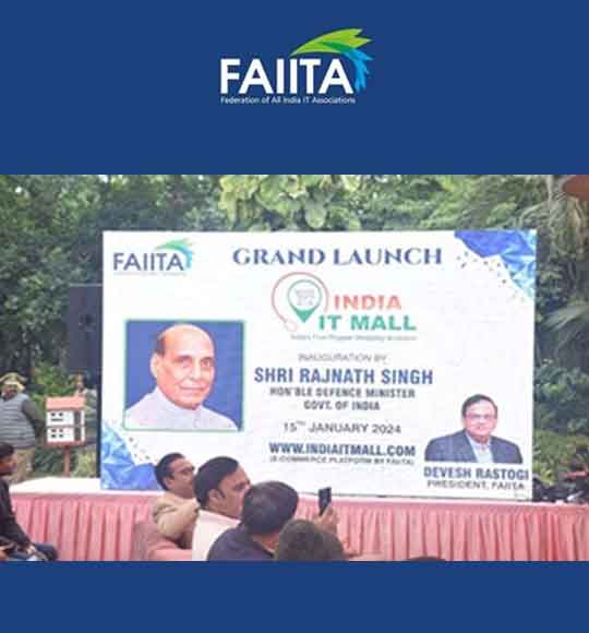 Defense Minister of India inaugurated FAIITAâ€™s IndiaITMall